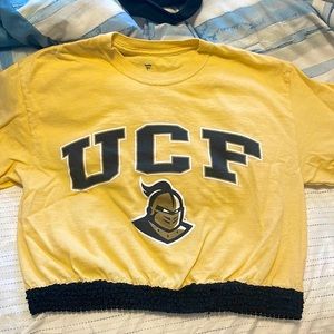 UCF cropped tailgate shirt